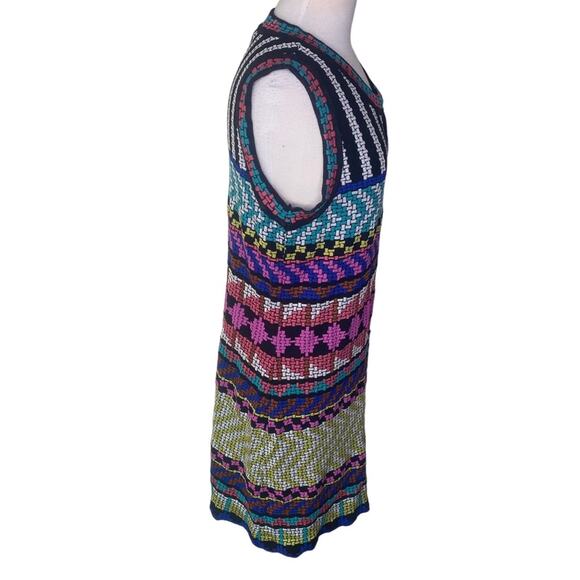 Aldomartins Anthropologie Jackie Knit Sleeveless Dress Scoopneck Multi Large - Picture 7 of 16
